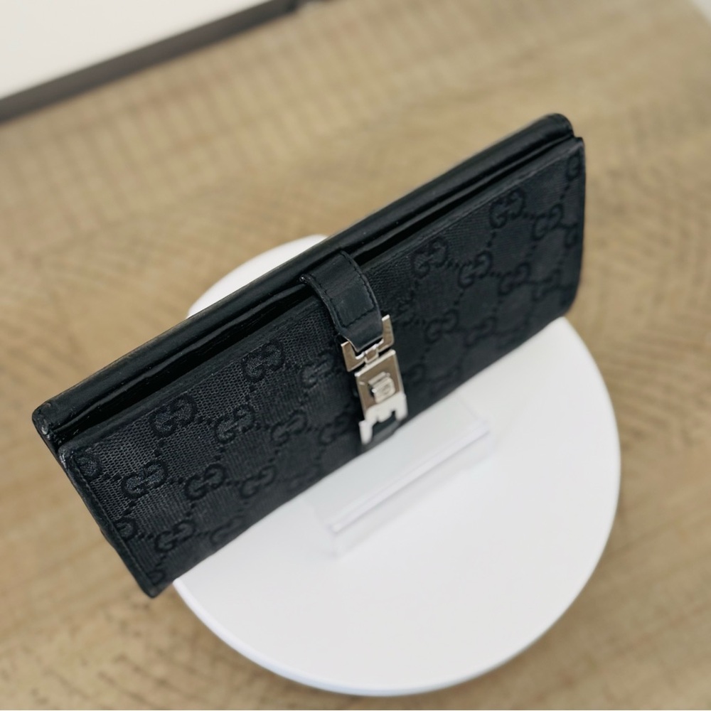 Gucci Jackie Long Wallet w/ Silver Hardware - Picture 5 of 14